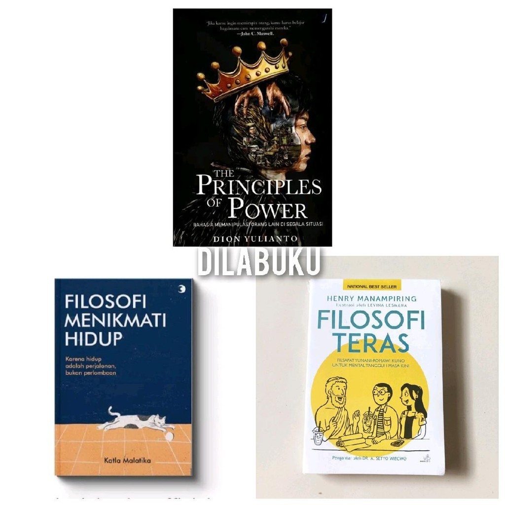 Jual 1 Paket 3 Buku Motivasi The Principles Of Power Filosofi