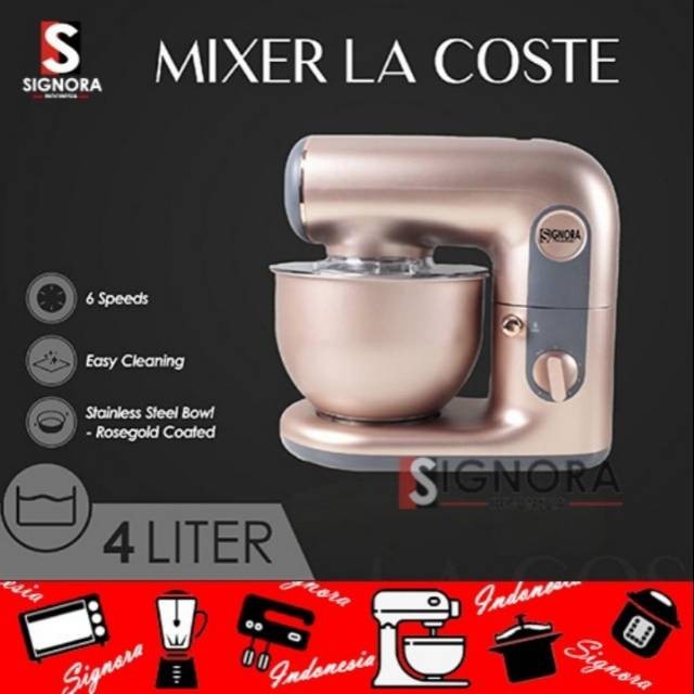 Jual Stand Mixer Signora Lacoste / Mixer la coste signora | Shopee ...