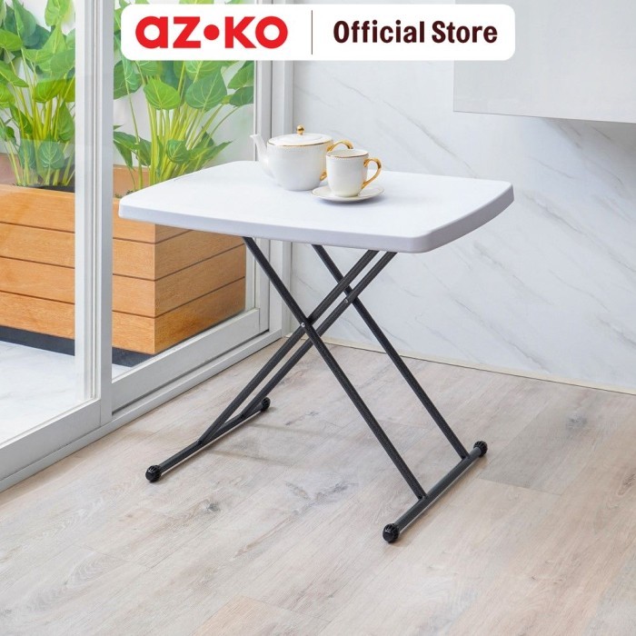 Jual AZKO Krisbow Meja Lipat Adjustable - Putih | Shopee Indonesia