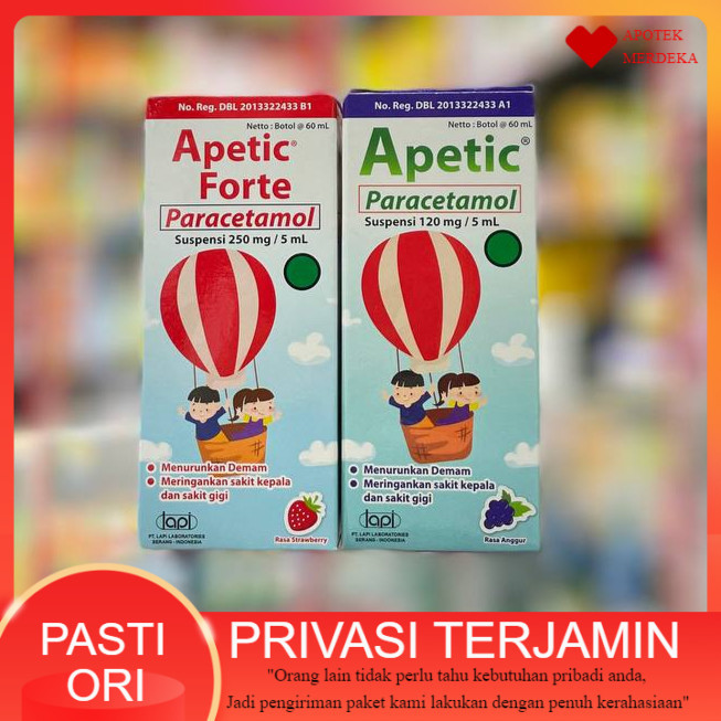 Jual Apetic Sirup 60 ML | Apetic Forte Sirup 60 mL | Apetik Syrup 60mL ...