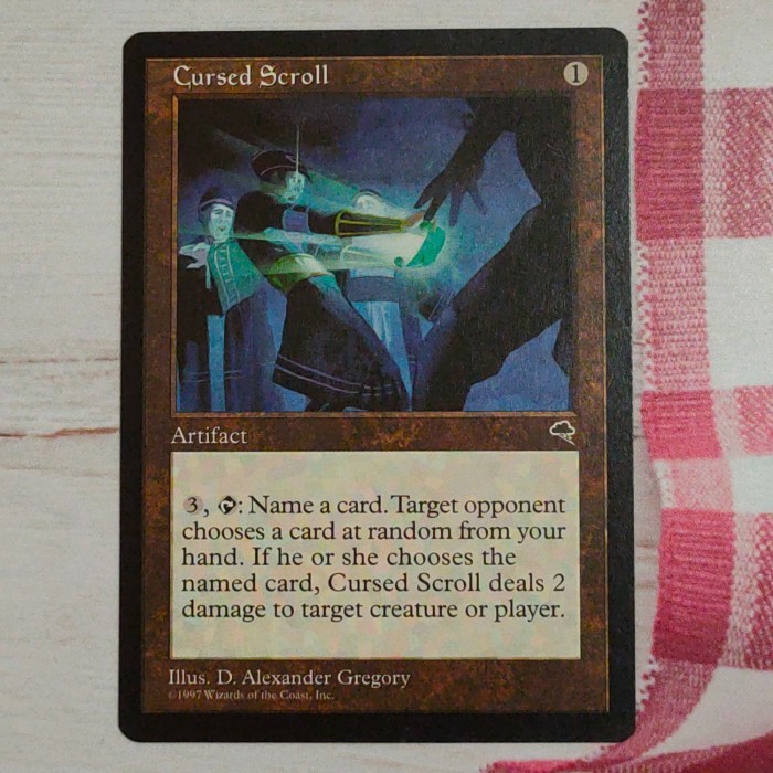 Jual Kartu Magic the Gathering Cursed Scroll, Tempest | Shopee Indonesia
