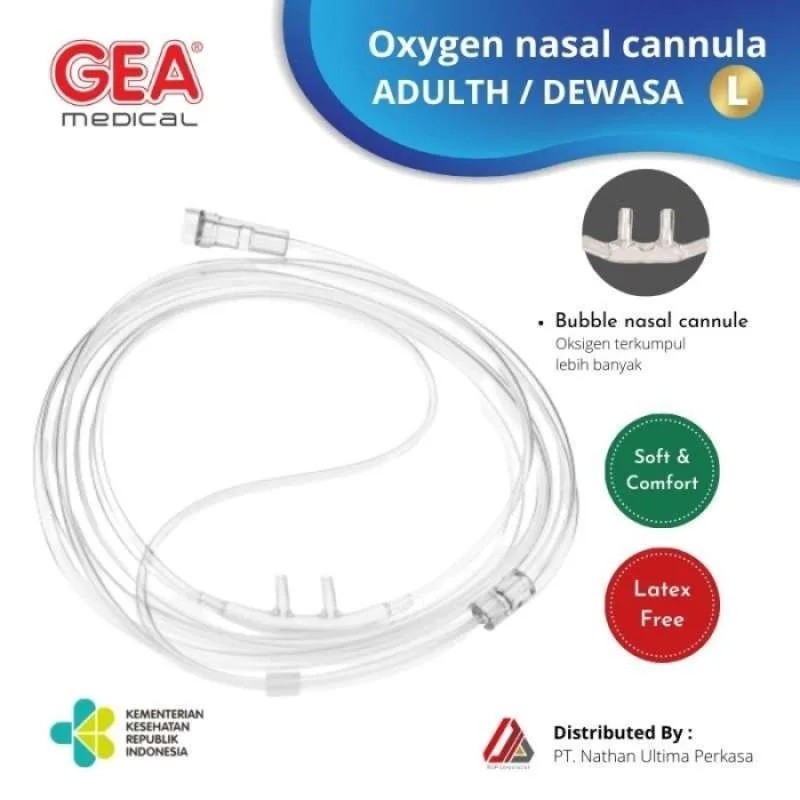 Jual GEA ONEHEALTH Nasal Oksigen Bayi Anak Dewasa Oxygen Cannula Canula ...