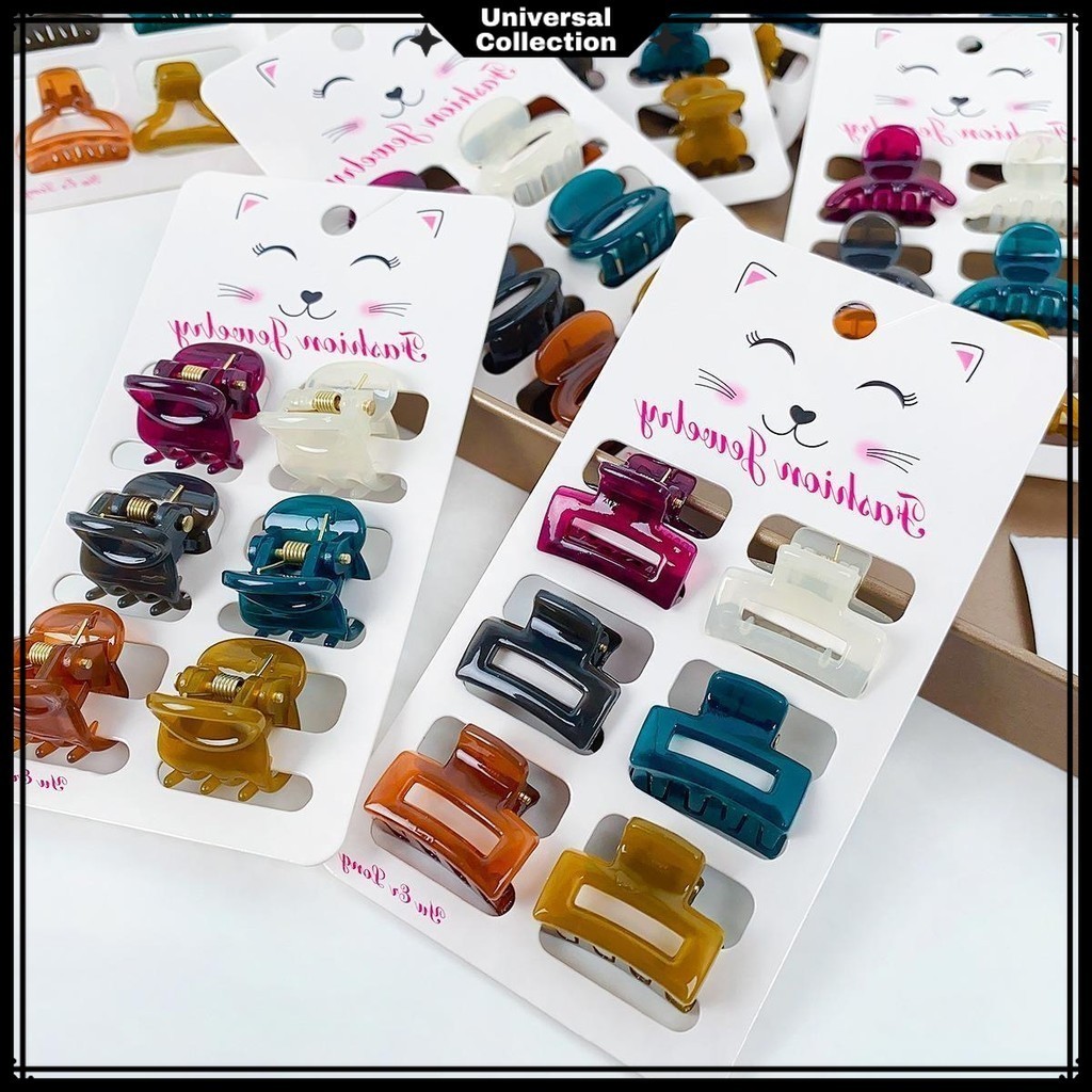 Jual 6PCS / SET JEPITAN RAMBUT MINI ANAK GLOSSY / AKSESORIS RAMBUT ...