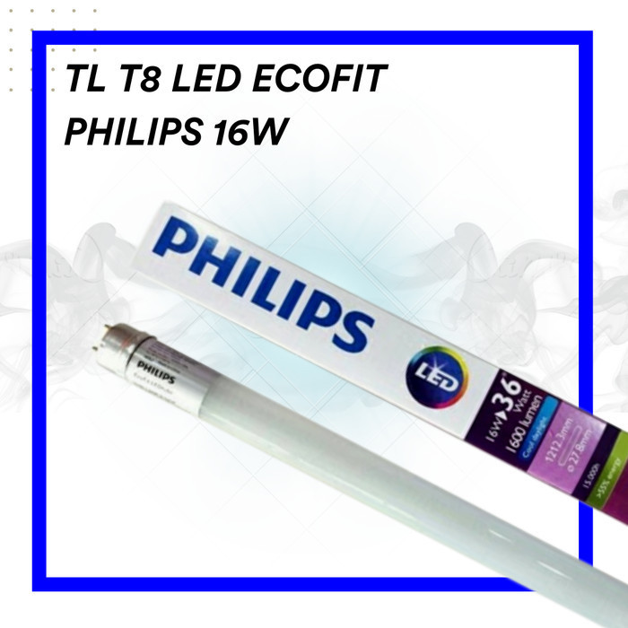 Jual Lampu Tl Tube Neon Led Ecofit T8 120cm Philips 16w Shopee Indonesia