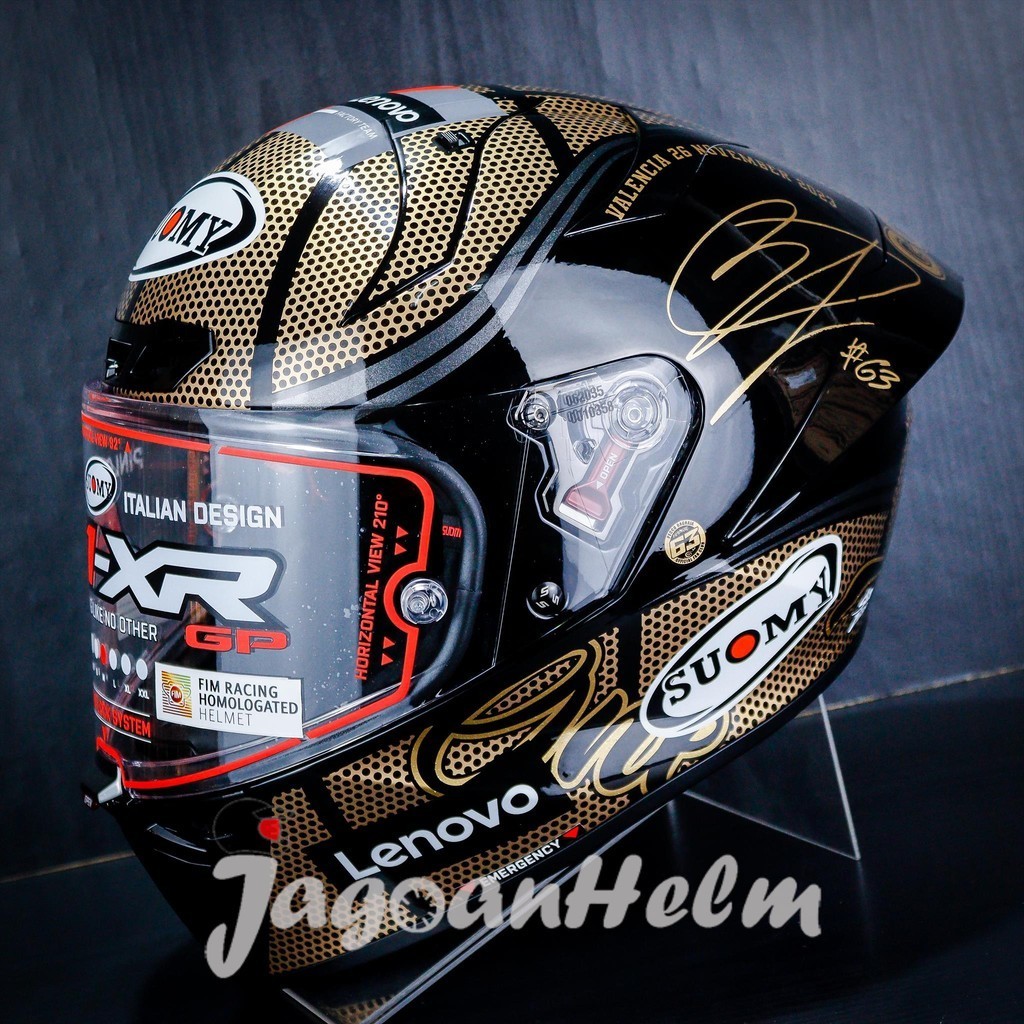 Jual SUOMY HELM S1-XR PECCO WORLD CHAMPION GOLD 2023 | GOLD