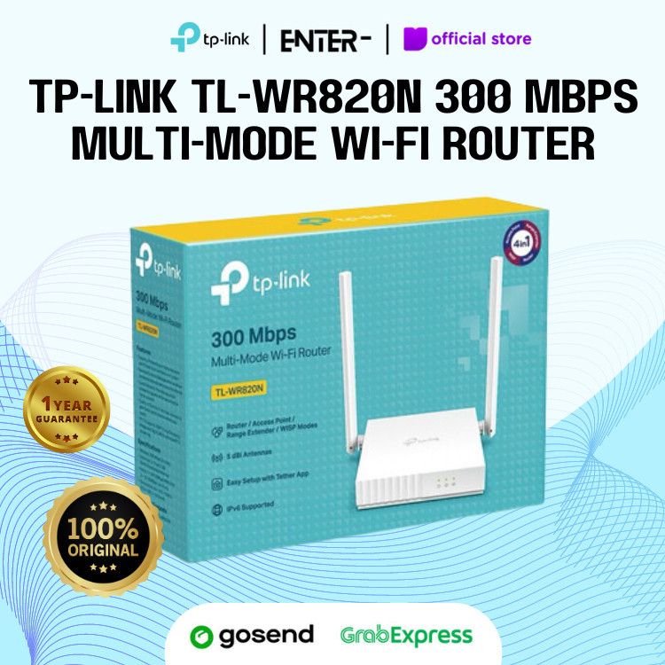 Jual TL-WR 820N 300 Mbps Multi-Mode Wi-Fi Router | Shopee Indonesia