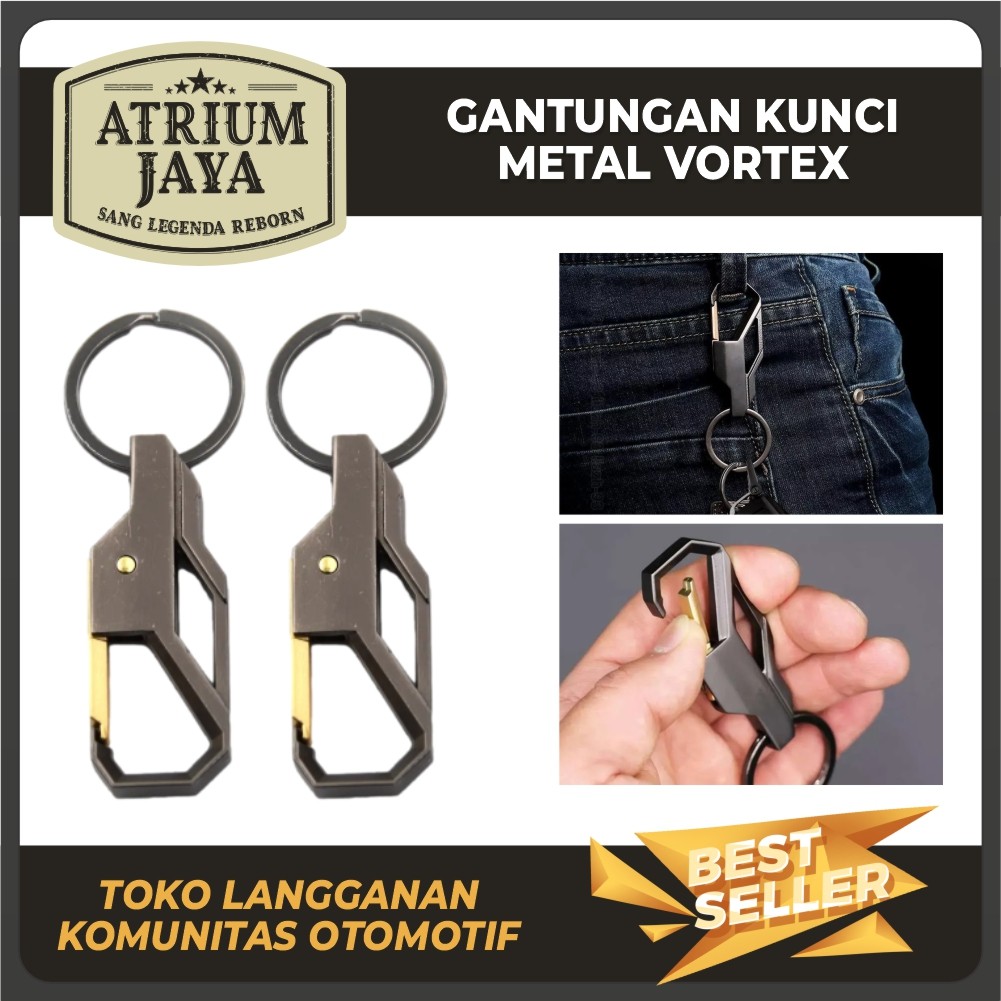 Jual Atrium Jaya | Gantungan Kunci Keychain Vortex Metal Motor Mobil ...