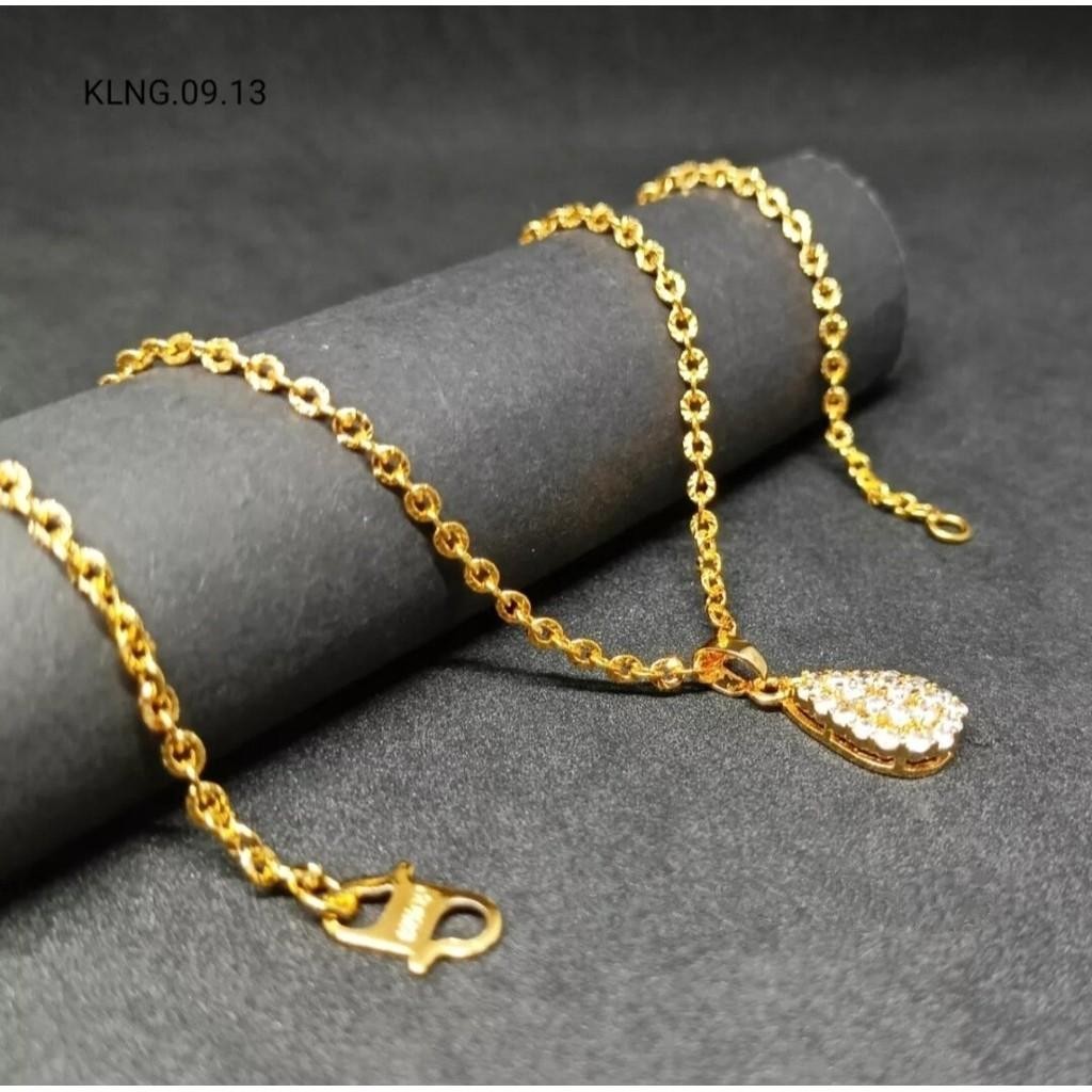 Jual Kalung nuri titanium free liontin labu anti luntur anti karat anti ...