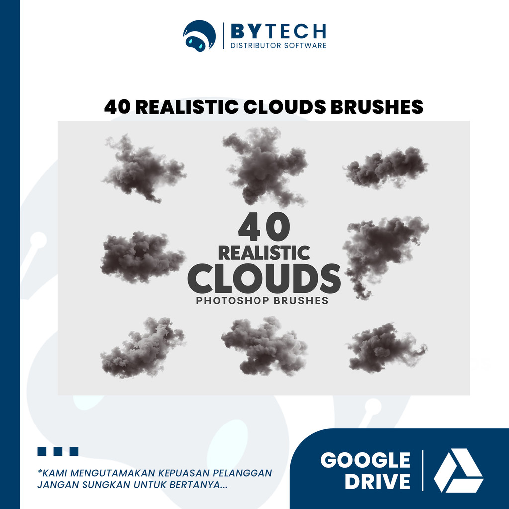 Jual 40 REALISTIC CLOUDS BRUSHES | Shopee Indonesia