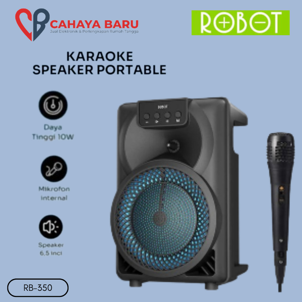 Jual ROBOT SPEAKER KARAOKE RB-350 | Shopee Indonesia