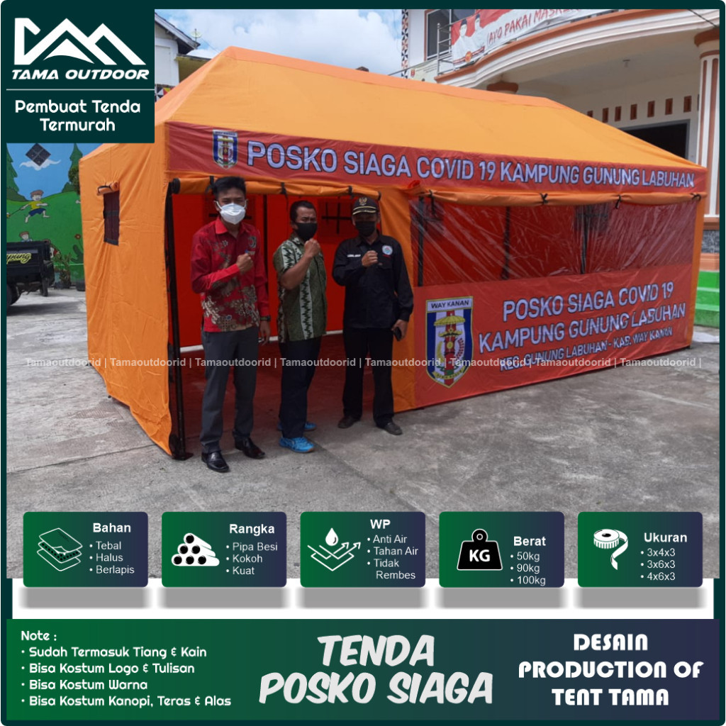 Jual Tenda Posko Siaga Lebaran Ukuran 3m X 6m Shopee Indonesia