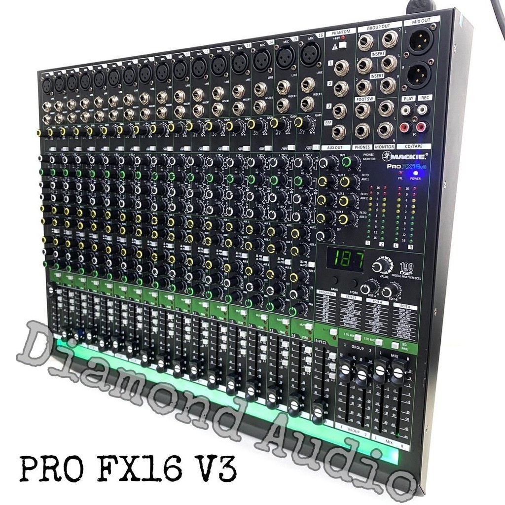 Jual Mixer Audio Mackie Pro Fx16 V3 Original Mixing 16 Channel Fx 16 ...