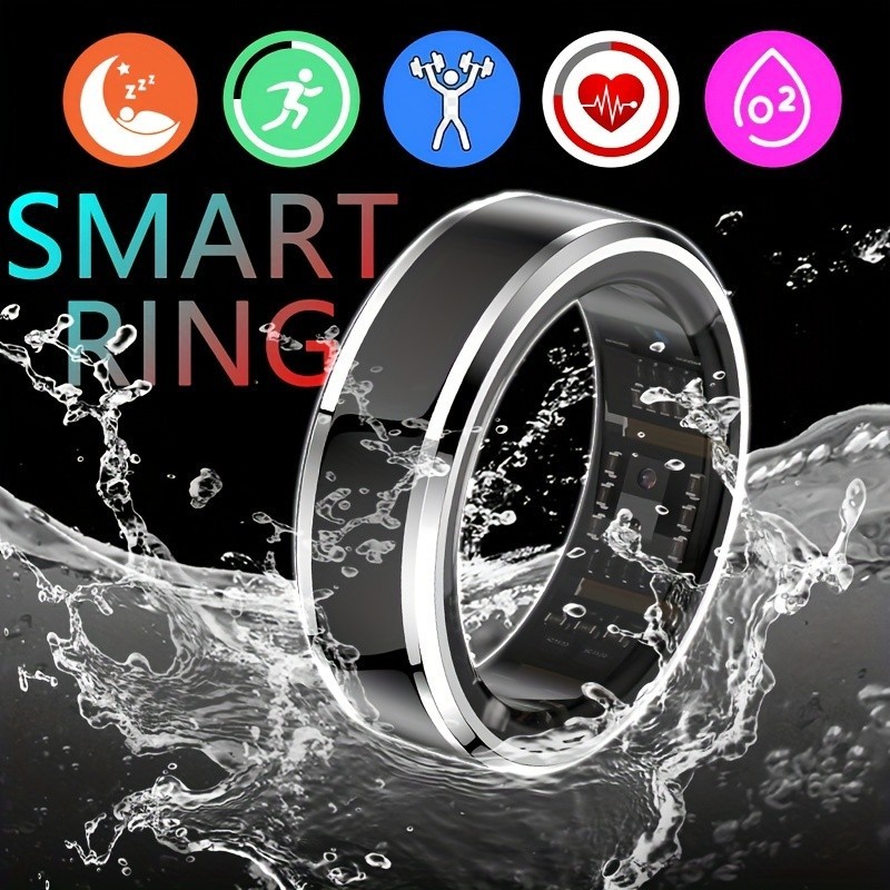 Jual Smart Ring Heart Rate Blood Oxygen Sleep Exercise Monitoring Ring ...