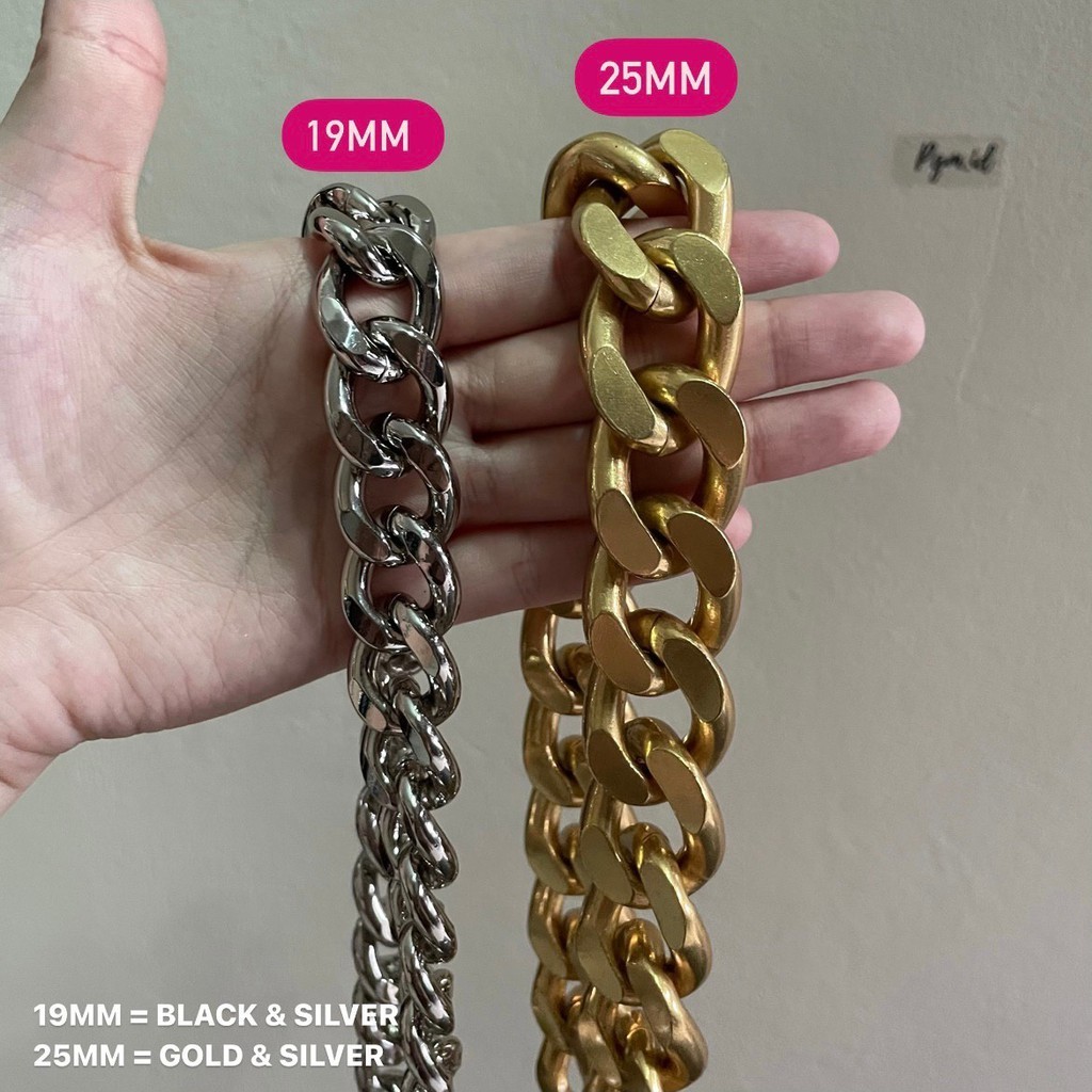 Jual Strap chain tali tas rantai karl 19mm | Shopee Indonesia