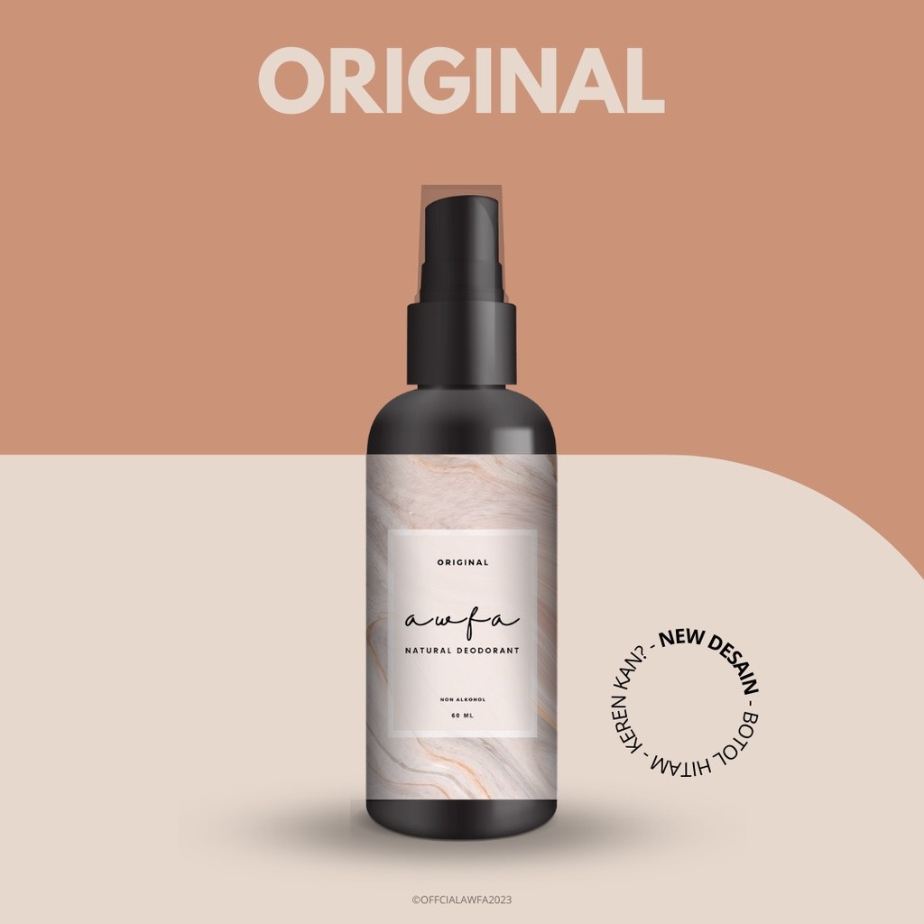 Jual Awfa Natural Deodorant Spray Original Non Perfume Tawas Cair Alami ...