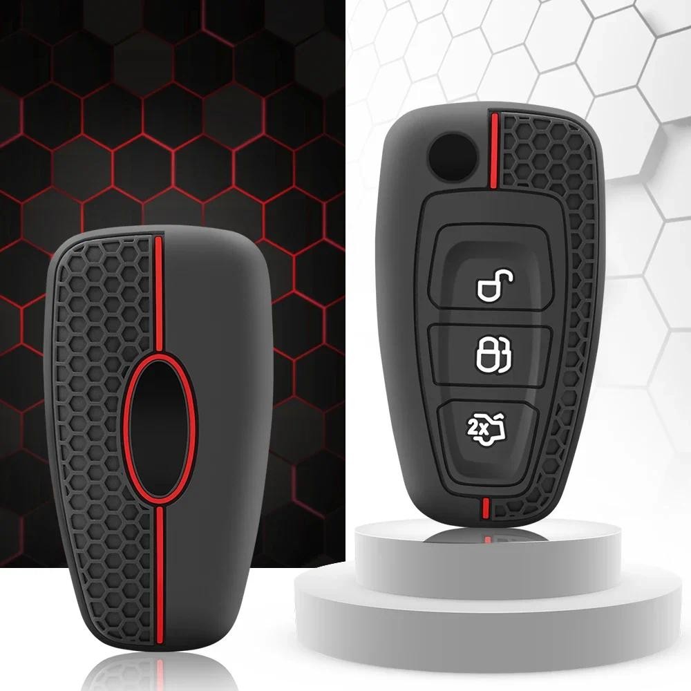 Jual 3 Button Silicone Car Remote Key Fob Cover Case For Ford Ranger C ...