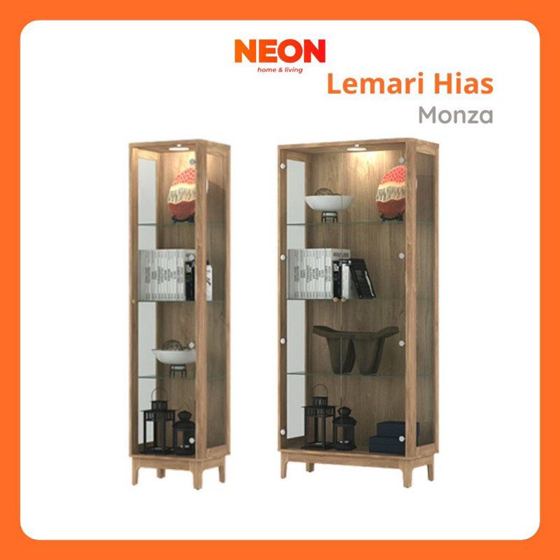 Jual Lemari Hias Monza | Lemari Pajangan Kayu Minimalis | Rak Buku ...