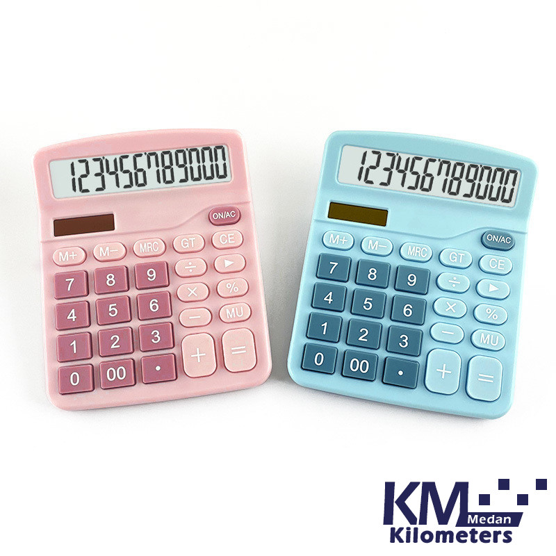 Jual KM.Medan Kalkulator Surya, Kalkulator Warna Bergaya 12Bit