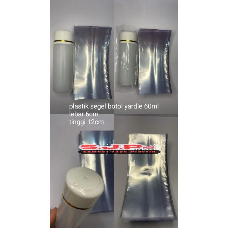 Jual plastik segel botol yardle 60 ml 6 x 12 plastik pvc shrink wrap ...