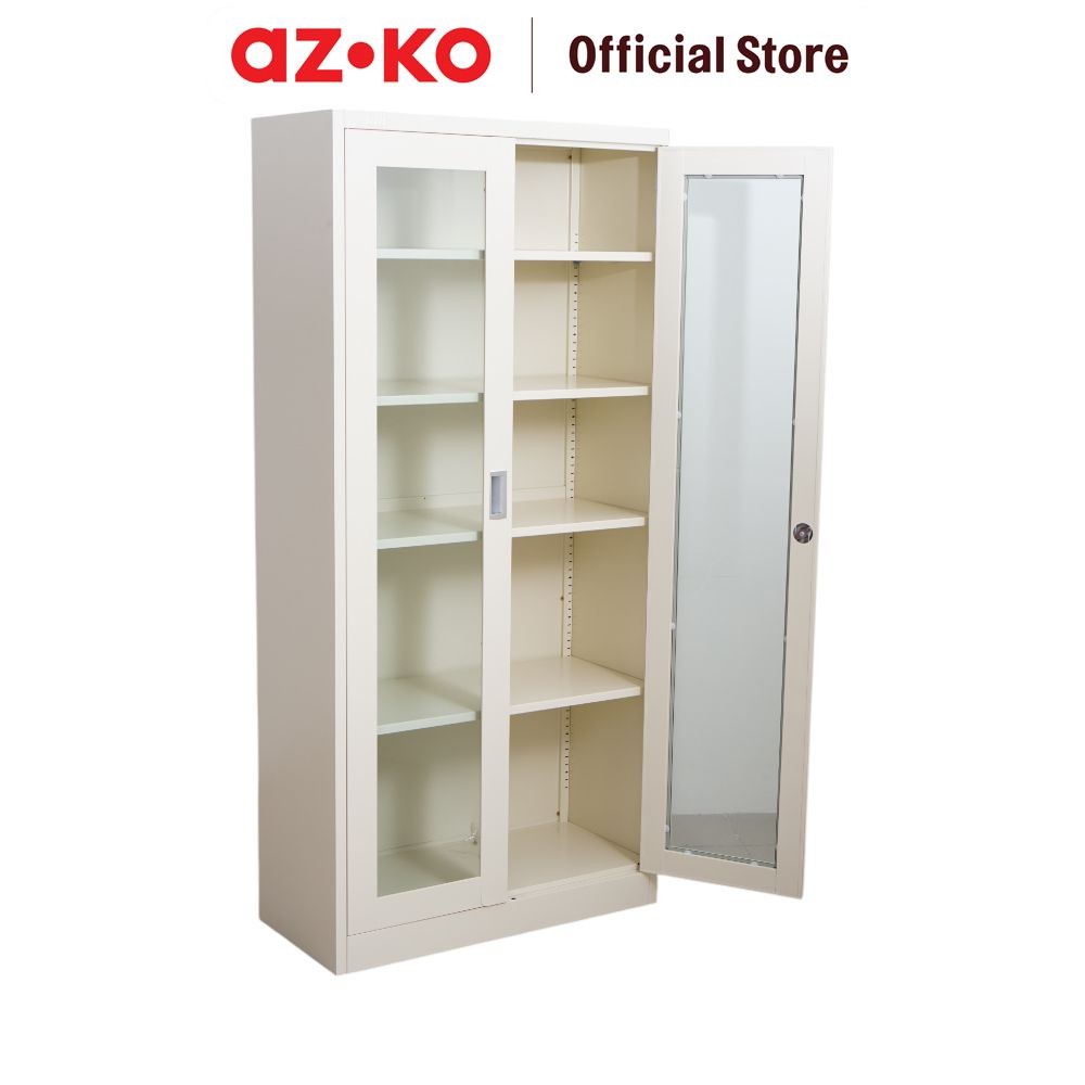 Jual AZKO Odi Becca Lemari Arsip Kantor Swing Door Glass File Cabinet ...