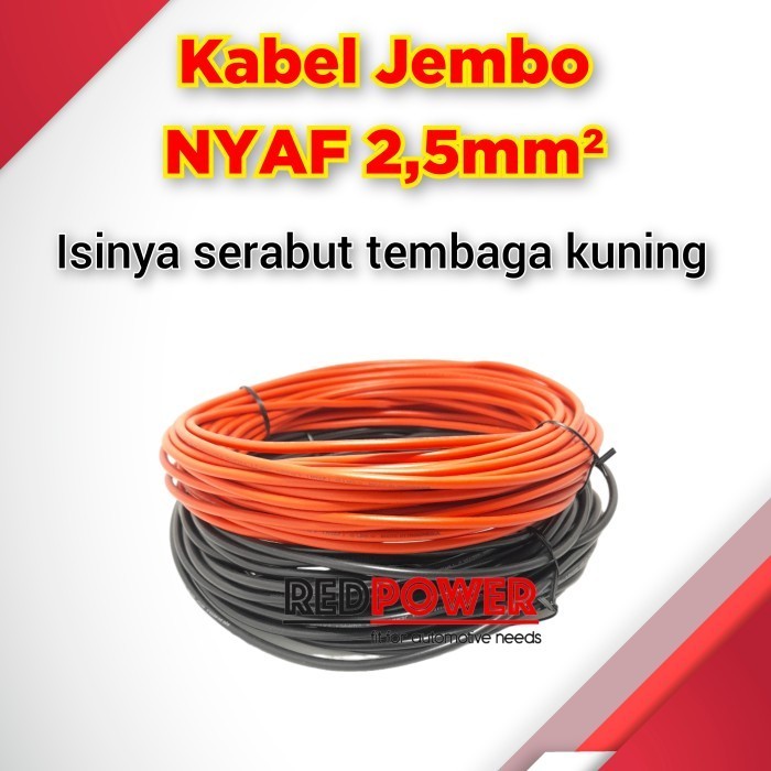 Jual JEMBO CABLE NYAF Ukuran 2.5mm Full Tembaga Untuk Kabel Listrik ...