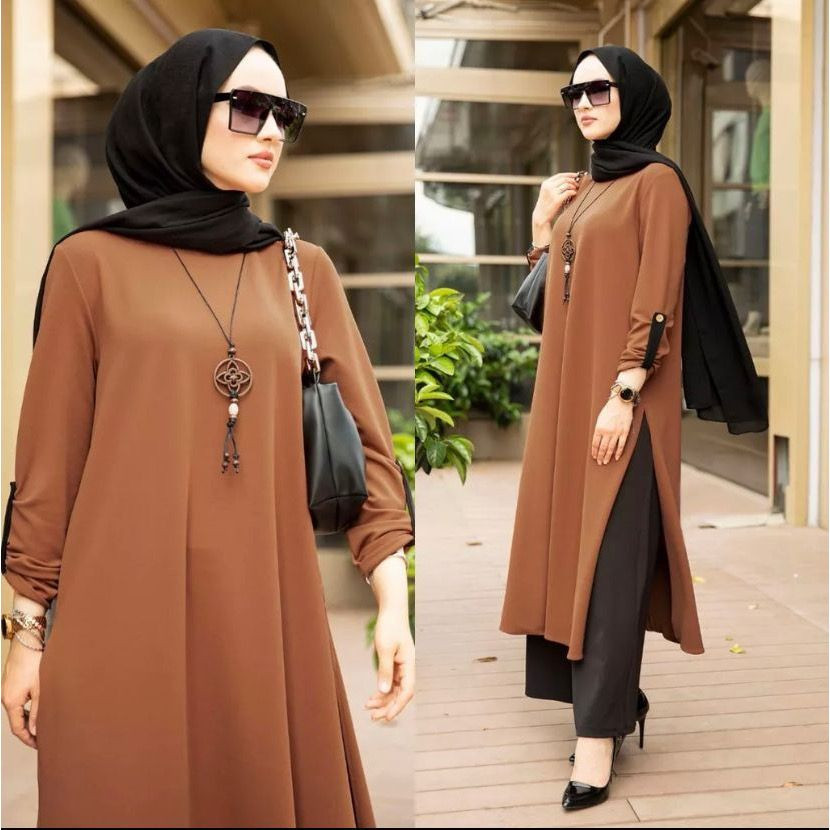 Jual Zanzea setelan tunik jumbo Muslimah Womens Muslim Dubai Lengan ...