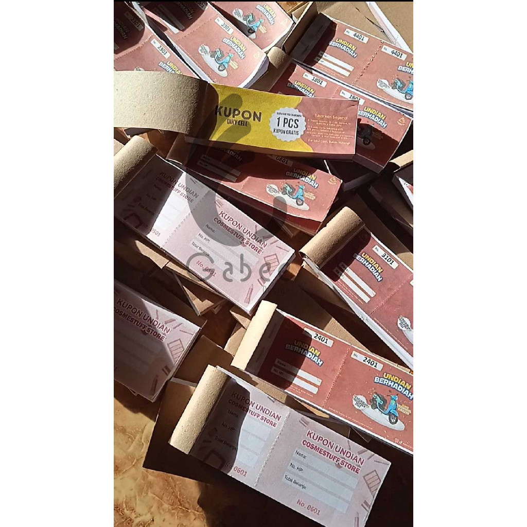 Jual SEHARI JADI KUPON UNDIAN / KARCIS / KUPON JALAN SEHAT / KUPON ...