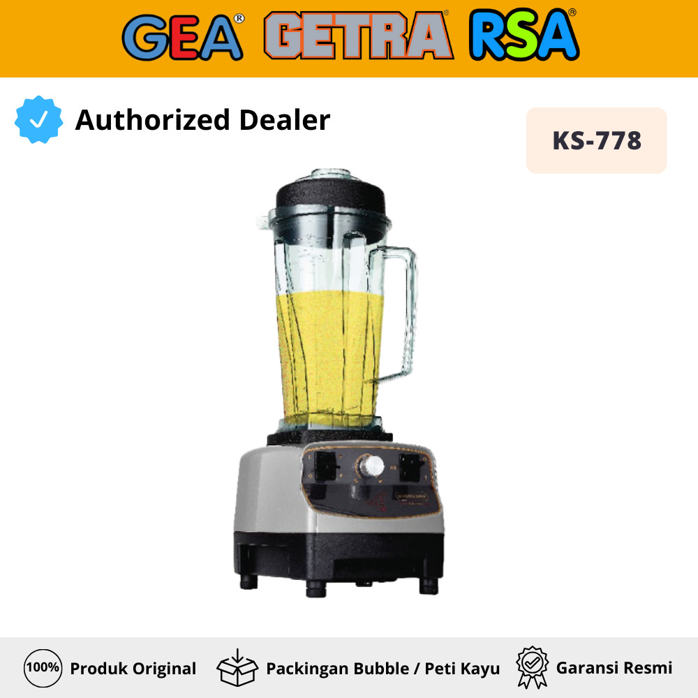 Jual GETRA KS-778 HEAVY DUTY BLENDER COMMERCIAL ICE BLENDER | Shopee ...