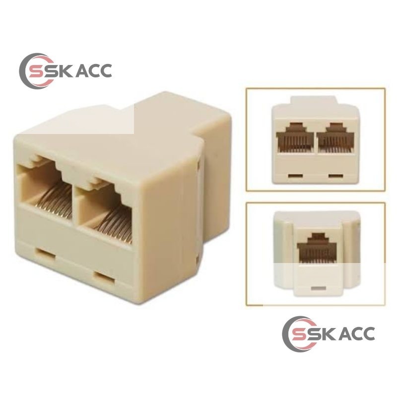 Jual Barel RJ45 Double 1 - 2 - Sambungan Cabang Lan - Cabang Input 1 ...