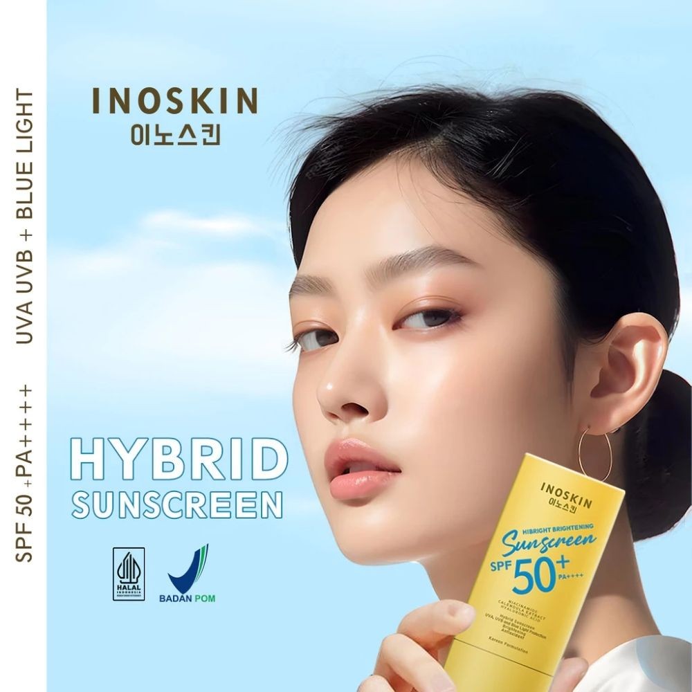 Jual Inoskin Hibright Brightening Sunscreen SPF 50+ PA++++ - 50g ...
