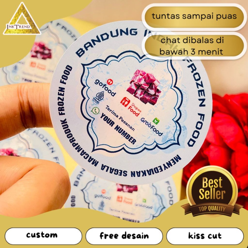 Jual INKA Sticker Print Cetak Stiker Frozen Food Label Makanan Beku ...