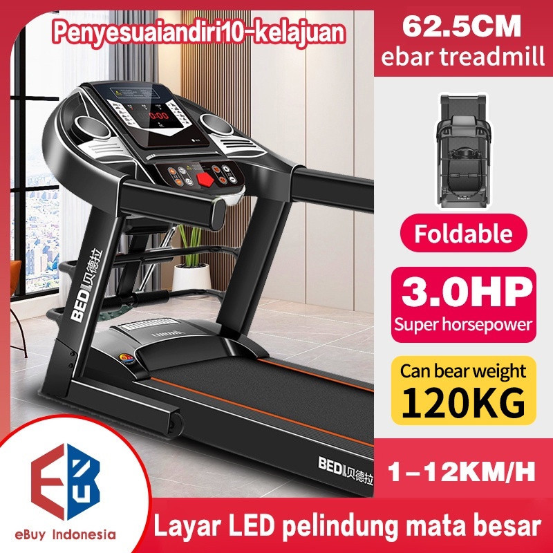 Jual Treadmill Elektrik Alat Fitness Latihan Gym Equipment Running