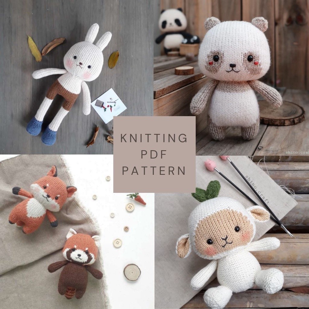 Jual ShinoC Animal Knitting Pattern 【PDF CROCHET PATTERN】【TIDAK MENJUAL ...