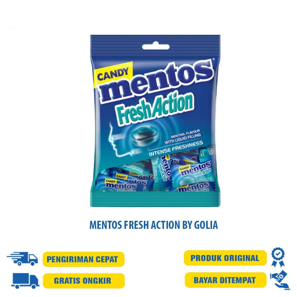 Jual MENTOS permen - fruity | fresh acrtion | golia lemon | mints ...