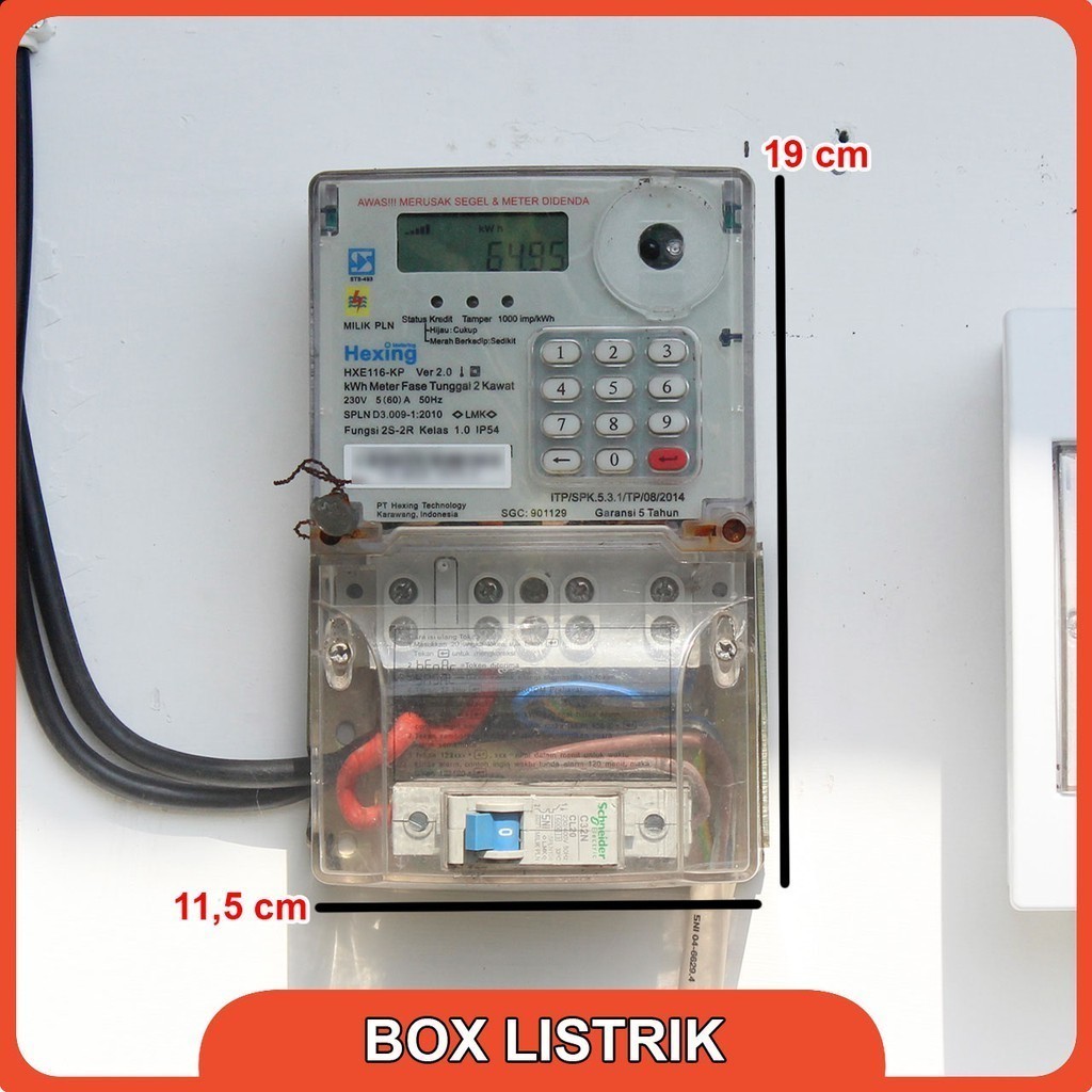 Jual Box Meteran Listrik PLN Token Prabayar Kecil Bahan Acrylic - Kotak ...