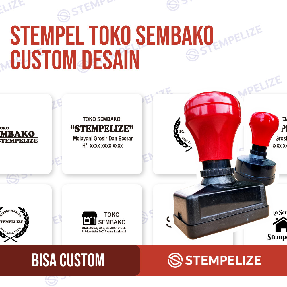 Jual Stempel Toko Sembako Custom Desain Shopee Indonesia