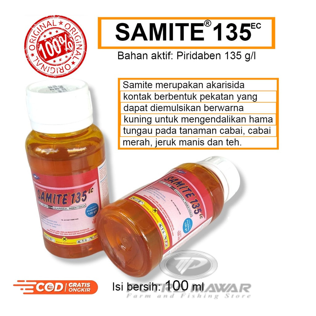 Jual Samite 135 EC 100 Ml Insektisida Pembasmi Hama Akarsida Obat ...