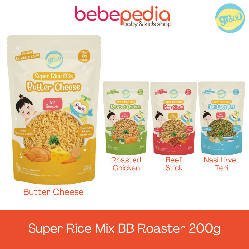 Jual Grouu Super Rice Mix Beras MPASI BB Booster BB Rice Nasi Instan ...
