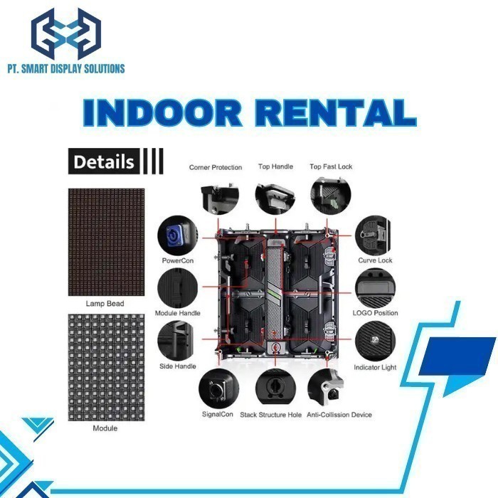 Jual Videotron Indoor P4 Cabinet Rental Unilumin Module Include ...