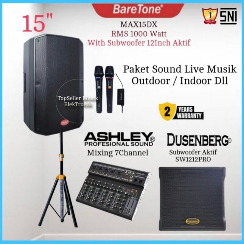 Jual Paket Sound System Outdoor / Indoor Live Musik Karaoke BareTone