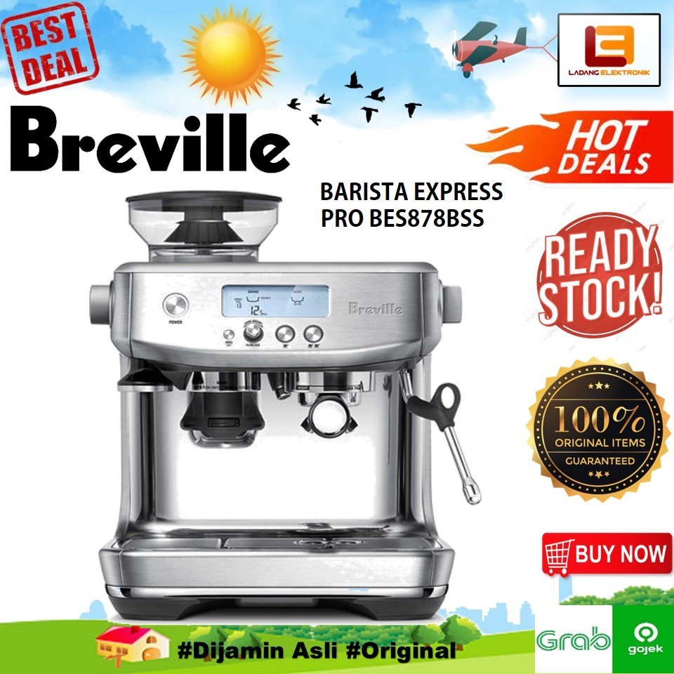 Jual Breville Coffee Machine Espresso The Barista Pro BES878 BES878BSS ...