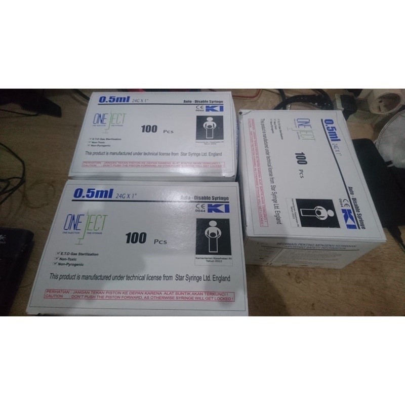 Jual Oneject Syringe / Spuit 0.5 Ml Vaksin Hytrfu67 | Shopee Indonesia