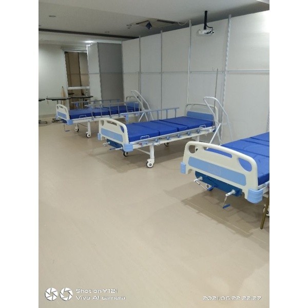 Jual Bed pasien/tempat tidur pasien lokal 2 crank ABS peralatan medis ...