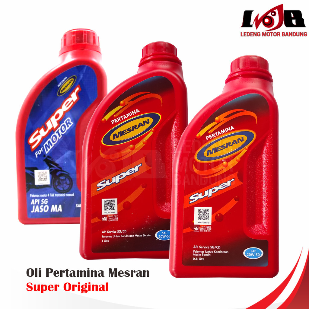 Jual Pertamina Mesran Super SAE 20W-50 Oli Motor Mobil | Shopee Indonesia