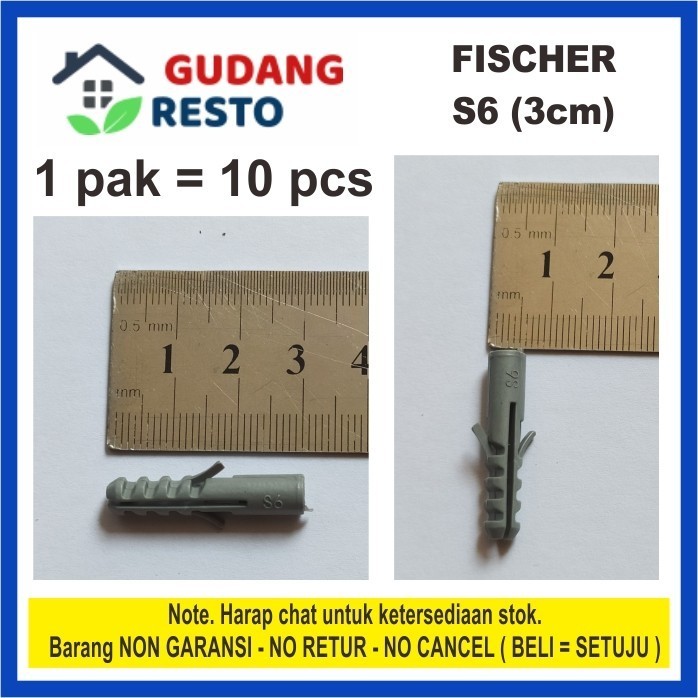 Jual FISHCER FISHER ANGKUR S6 / SCRUP SKRUP SEKRUP GYPSUM 1