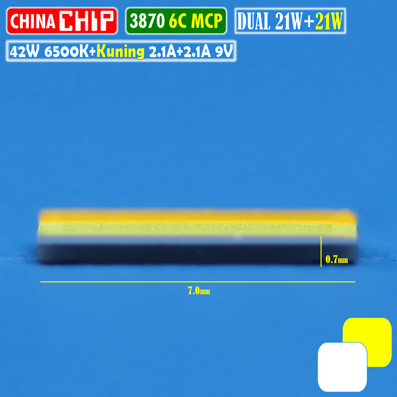 Jual Chip LED 3870 42W 6C Dual Kuning Putih MCP Laser D2 BiLED Projie ...