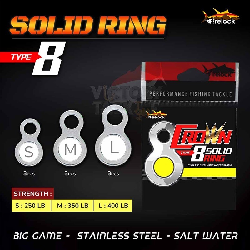 Jual FIRELOCK SOLID RING CROWN FIGURE 8 STAINLESS STEEL | Shopee Indonesia