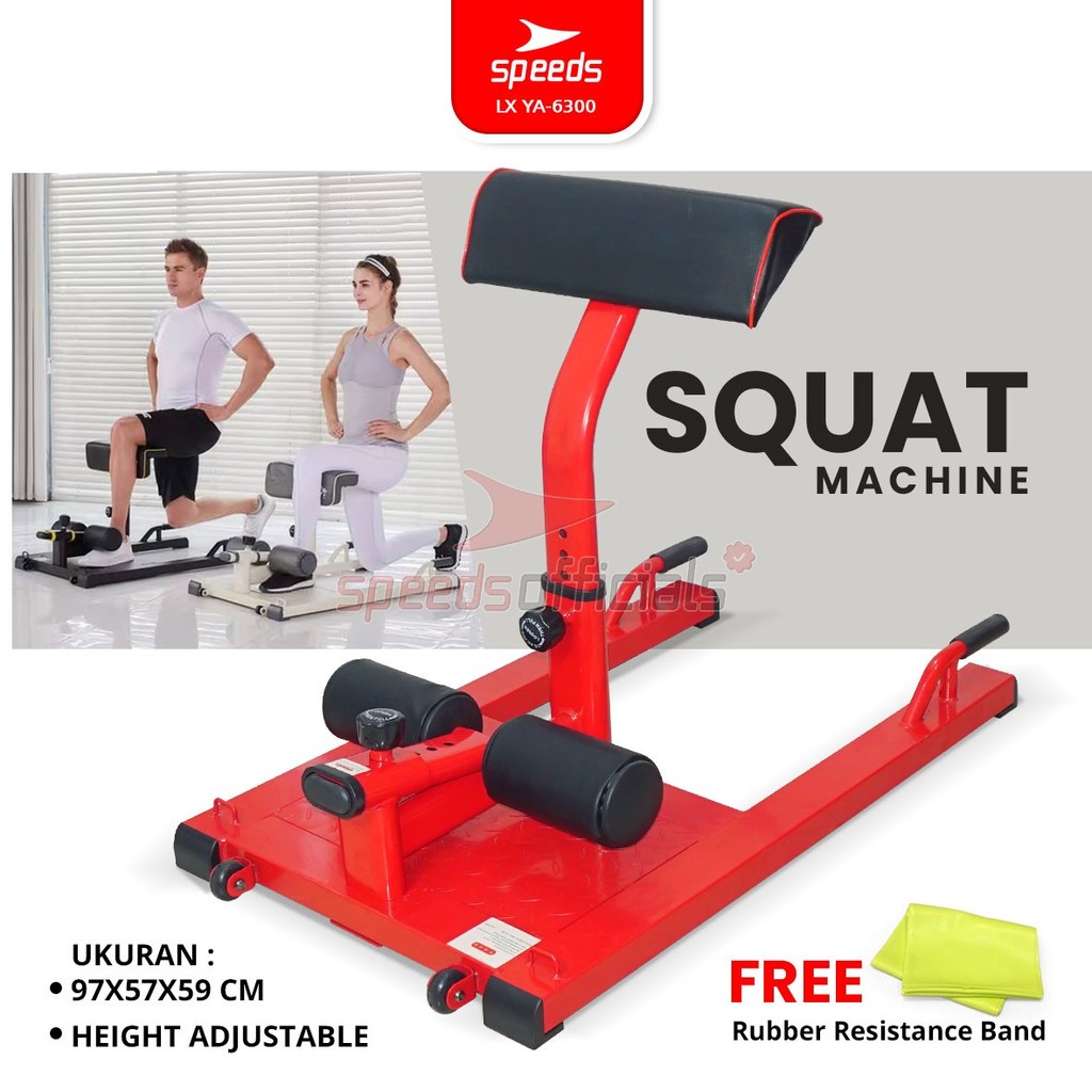 Jual SPEEDS Squat Machine 3in1 Alat Fitness Bench Olahraga Gym Indoor ...