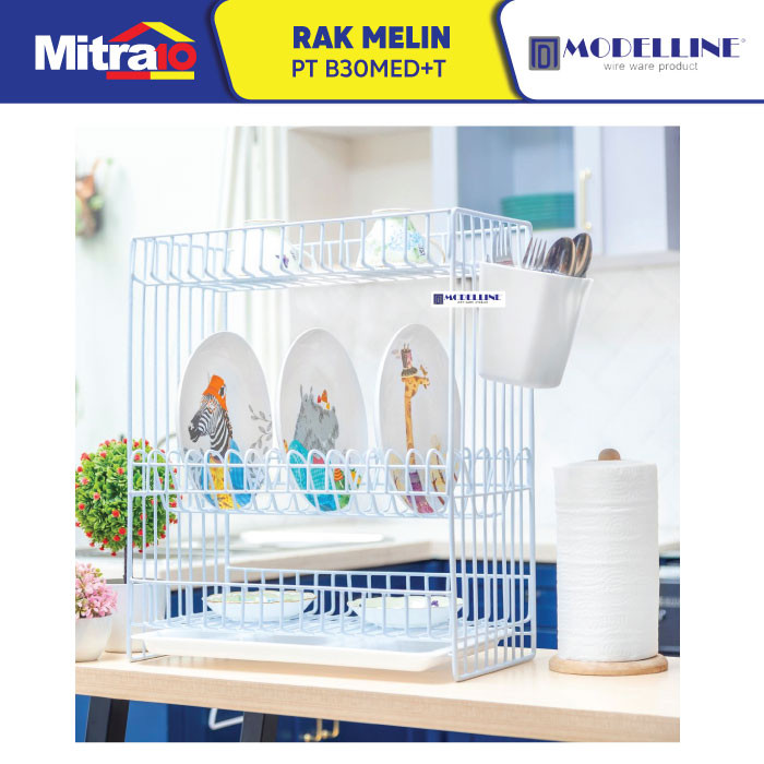 Jual Rak Piring 3 Susun Modeline B30MED+ Putih - Dish Rack | Shopee ...