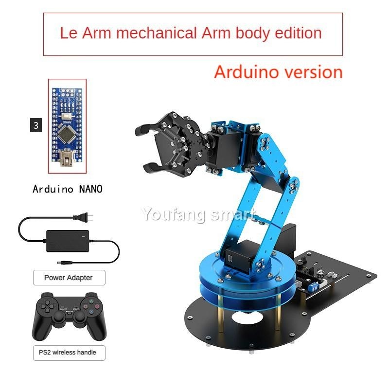 Jual 6 DOF Robot Arm Metal Alloy Servo Clamp Claw Mechanical Arm for ...